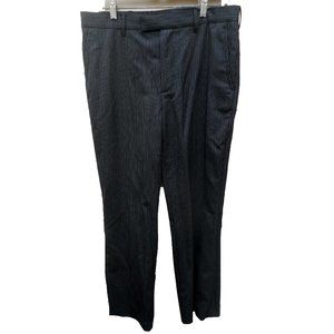 DKNY black pinstripe dress pants 34